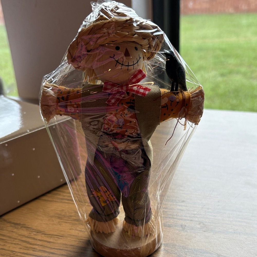 Avon Scarecrow Figurine with Multicolor Accents